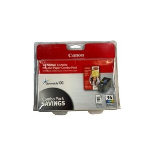 Canon Ink and Paper Combo Pack PIXMA mini260 CLI-36 Color 100 Sheets 4x6 Glossy